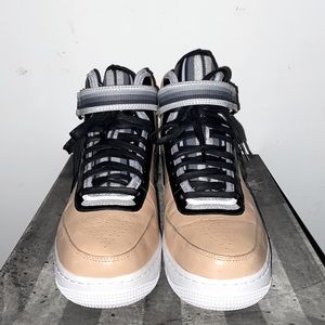 Nike Air Force 1  Mid SP / Tisci Men’s US9 Vachetta Tan/Black Sneakers 👟​​​​​